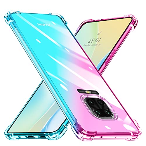 Redmi Note 9S ケース クリア 透明 TPU ソフト ケース 耐衝撃 軽□薄 全面保護 黄ばみなし グラデーション レンズ保護 傷防止 滑り防止 シャオミ redmi note9S スマホ