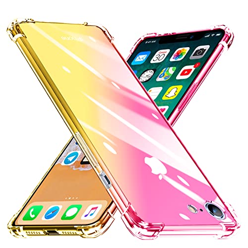 i Phone SE ケース 第3世代 i Phone SE2 ケース i Phone8 ケース i Phone7 ケース 耐衝撃 クリア TPU 透明 グラデーションケース 薄型 ソフト 全面保護 