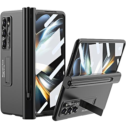 Galaxy Z Fold 5 docomo SC-55D / AU SCG22 ケース 液晶フィルム ペン付き スタンド機能 全面保護 耐衝撃 気泡防止 ギャラクシー ゼット フォールド 5 カバー