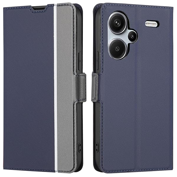 Xiaomi Redmi Note 13 Pro Plus 5G ケース 手帳型 薄型ケース レッド ノート 13 プロ プラス 5G スマホケース レッドミノート13プロ+ 5G 手帳ケース Red