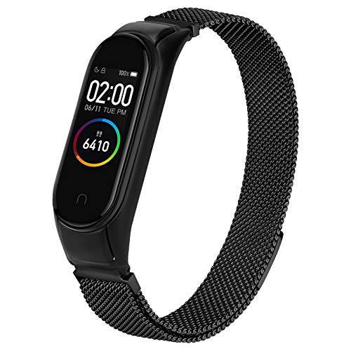 Xiaomi Mi Band 4 / Mi Band 3 バンド 替えベルト ステンレス製 磁気ループス 交換ベルト シャオミ4/3 スマートウォッチ (ブラック)商品の説明 製品の詳細: 製品名: 