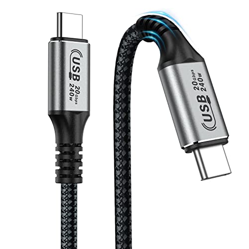 USB C ケーブル PD100W ケーブル 長距離用配線 2M USB 2.0 高速転送20Gbp 急速充電5A / 48V 映像出力4K@60Hz Thunderbolt 2対応 Macbo0k 