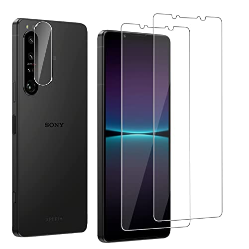 [3枚セット] Xperia 1 IV ガラスフィルム 2枚 + カメラフィルム 1枚 SO-51C SOG06 フィルム 硬度９H 強化 ガラス Xperia 1 IV レンズ保護フィルム 気泡ゼロ