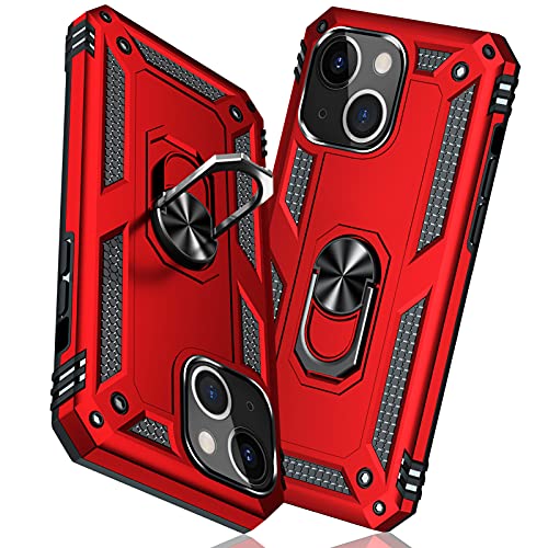 i Phone 15 Plus リング ケース 耐衝撃 衝撃吸収 傷防止 スタンド付き TPU + PCバンパー 指紋防止対策 アイフォン15 plus ケース 6.7インチ 二重構造 360度回転 