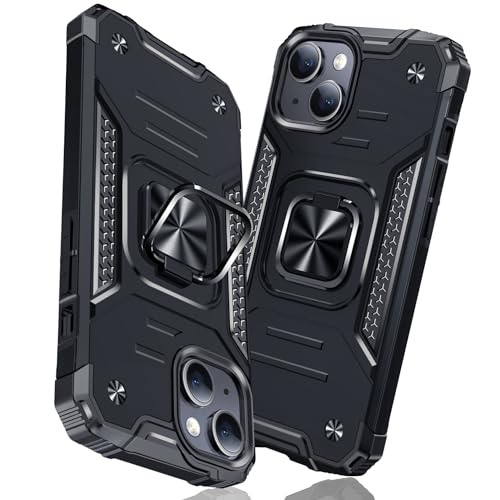 i Phone 15 Plus リング ケース 衝撃吸収 耐衝撃 TPU + PCバンパー 二重構造 全面保護カバー 滑り防止 車載ホルダー対応 擦り傷防止 滑り止め 軽量 薄型 6.7インチ 指紋防