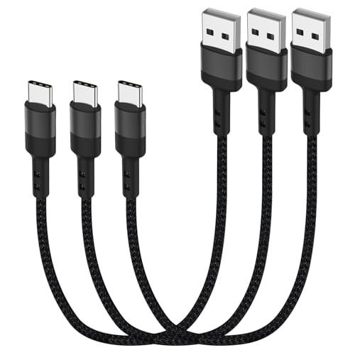 USB C ケーブル 30センチ 3本 C型 急速充電ケーブル Galaxy A 20 A 51 S 10 + S 9 S 8 Plus LG G 6 Mac Book Air Pixel 2 XL 