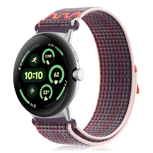 Google Pixel Watch 3 45mm バンド ベルクロデザイン サイズ調節可能 ナイロン製 ピクセルウォッチ3 バンド 45mm ベルト 編組バンド pixel watch3 45mm 