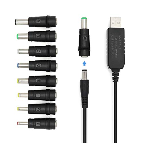 12V DC電源 供給 ケーブル + DC ジャック 変換 アダプタ8 in 1 ユニバーサル USB 5V-12V DC電源ケーブルusb 変換 ケーブル商品の説明 仕様： DCプラグのサイズ:: 