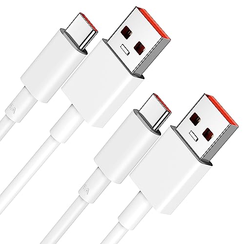 USB Type C ケーブル 2M 6A 120W 充電ケーブル 2本 急速充電ターボチャージ Xiaomi 15 14 13 Ultra 13T 12T Pro / POCO X7 Pro / R