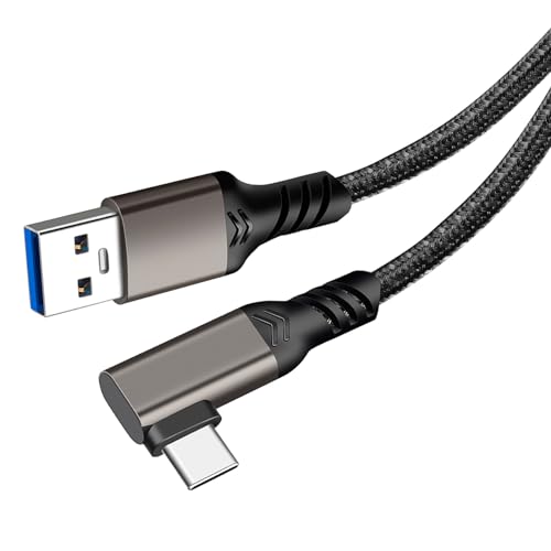 USB C USB A 3.1(Gen2) ケーブル L字 1.5m (10Gbpsデータ転送) PD / QC 60W 超高速充電 USB A to USB C ケーブル スマートフォン / タブレ