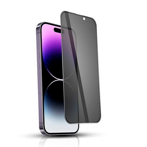 i Phone14 Proガラスフィルム 360度 覗き見防止フィルム プライバシー保護アイフォン14 pro 保護フィルム 硬度9H 衝撃吸収 指紋付着防止 撥水撥油 i Phone14 Pro 全