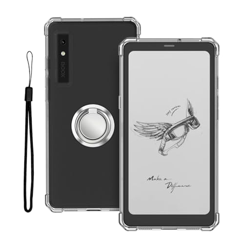 BOOX Palma 2 / BOOX Palma ケース カバー 軽薄型 TPU クリア スマホ リング ケースブラケット スタンド機能 バンパーカバー レンズ保護 耐久性 耐衝撃 全面保護カバー 
