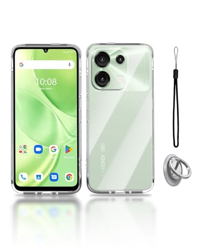 UMIDIGI G9 5G / G9A / G9C / G9T ケース カバー 軽薄型 TPU クリア スマホ リング ケースブラケット スタンド機能 バンパーカバー レンズ保護 耐久性 耐衝撃 全面