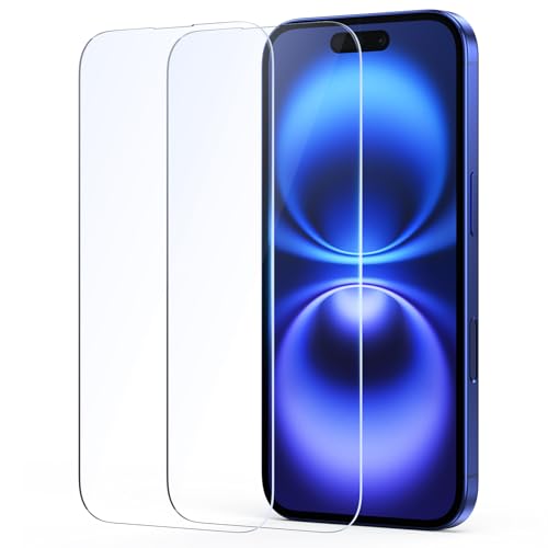 i Phone 15 / i Phone 16 ガラスフィルム i Phone 15 / i Phone 16用強化ガラス保護フィルム 高透過率 9H硬度 気泡なし 指紋防止 落下防止 アイフォン16
