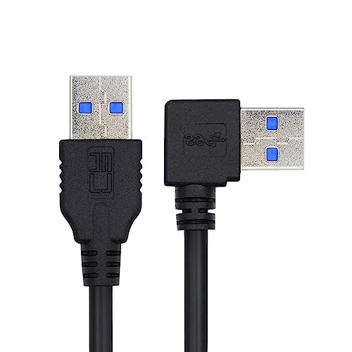 USB 3.0 アングル Type A オス ストレート 3.0 Type A オス 5Gbps データ ケーブル 左アングル 90 度 40cm商品の説明 USB コードは、Playstation、
