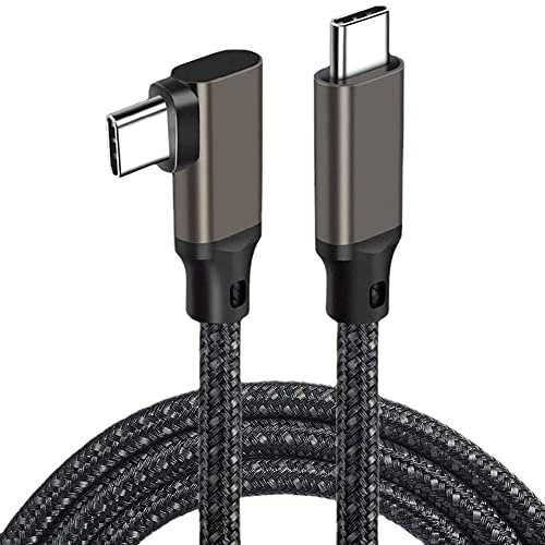 USB C ケーブル L字型 USBC 4K@60Hz映像出力 USB3.2 Gen2標準 5Gbpsデータ転送 100w急速充電 PD3.0 / QC3.0対応 Type C ケーブル Xperia