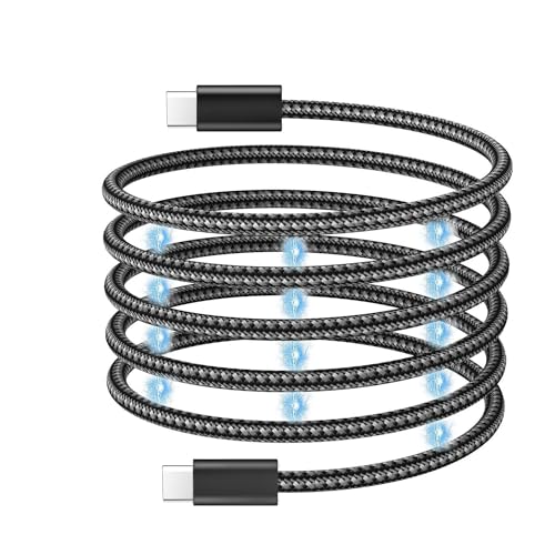 usb c ケーブル 磁石付き 自動収納 usb cケーブル 1m PD対応 100W 5A急速充電 480Mbs高速転送 タイプc ケーブル 超高耐久 磁気 巻きつき防止 i Phone 15 Pr