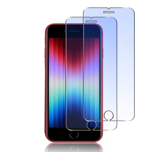i Phone SE3 ガラスフィルム ブルーライト カット i Phone SE2 / i Phone 8/ i Phone 7 ガラスフィルム 2枚 硬度9H 強化ガラス IPhone se 第3