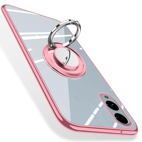 arrows We2 リング ケース F-52E カバー クリア we2 スマホケース 透明 軽量 耐衝撃 TPU 薄型 スリム メッキ加工 傷つけ防止 スタンド機能 カバー ローズゴールド商品の説明