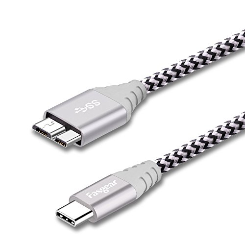 USB C Micro B ケーブル 30cm ナイロン メタルコネクタ Type C Micro 3.0ケーブル 急速充電 5Gbps 同期 東 芝Canvio Galaxy S5 Note 3など