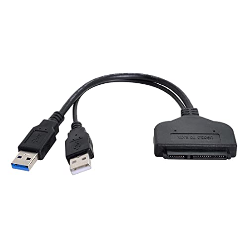 USB3.0 SATA III ハードドライブケーブル 2.5インチ SATA USBアダプター SSD USB3.0 AからAケーブル タイプA オス-オス ケーブル USB 2.0