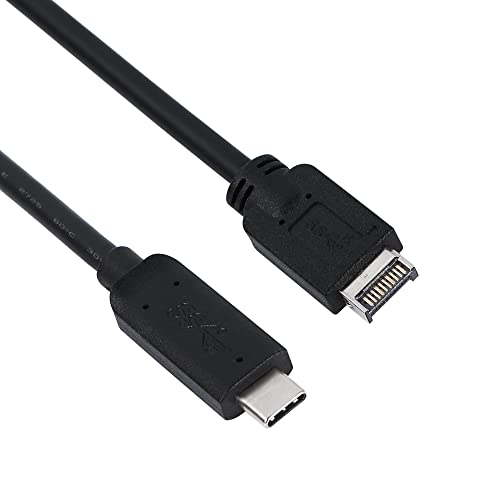 USB3.1ケーブル フロントパネル延 長ケーブル Type E オス からType C オス 内部アダプターケーブル-0.5m / 1.5インチ商品の説明 USB3.1フロントパネル延長ケーブル 1