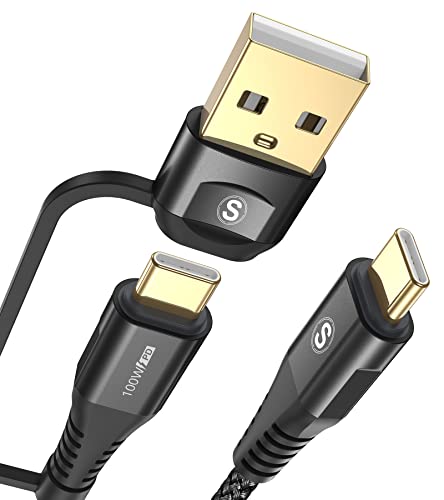 USB Type C ケーブル 2M USB-A / USB C to USB C ケーブル 100W / 5A PD & QC4.0対応 急速充電 タイプc 充電ケーブル Mac Book 