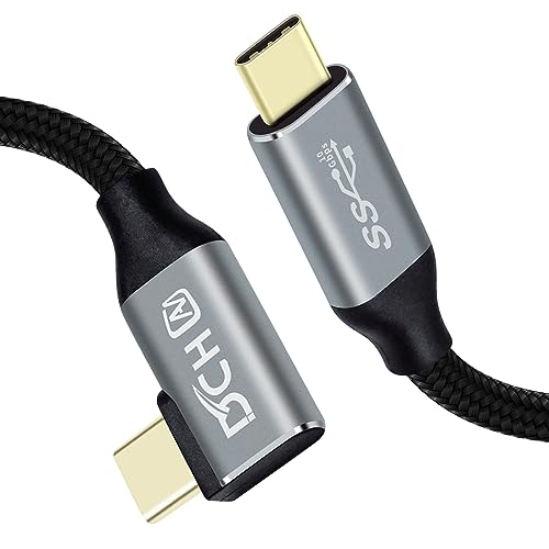 USBC USBC ケーブル 2m L字 PD 100W 20V 5A 超急速充電 4K 60Hz 映像出力 USB3.1 Gen2 10Gbps 高速データ転送 USB Type C ケーブル ナイ