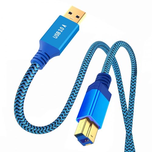 USB3.0 タイプ A オス ケーブル USB3.0 タイプ B オス ケーブル延長 ブルー 5Gbit / s ハードドライブ SSD カメラデータ用 60cm商品の説明 ブルーのアルミニウム合金