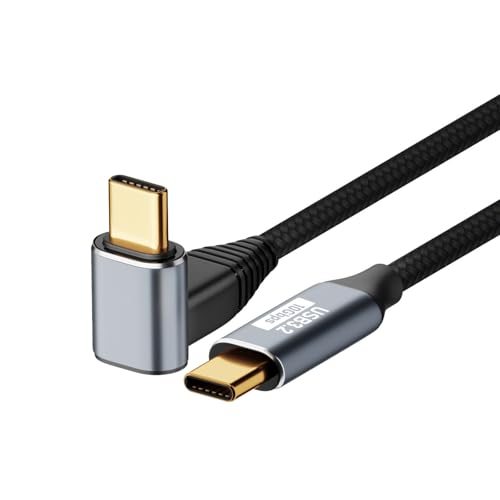 USB 3.1 Gen2 ケーブル L字 0.5m PD 100W / 5A急速充電 10Gbps高速データ転送 4K@60Hz 映像出力 ル ナイロン 高耐久 スマートフォン タブレット ノートパソ