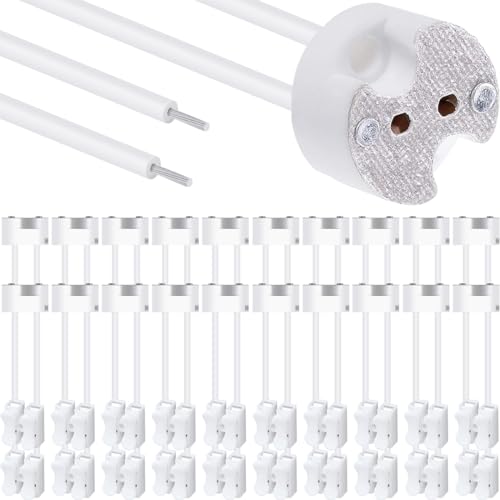 LEDランプ ソケット 10個MR16電球 ハロゲン セラミック コネクタ ワイヤ アダプタ GU5.3 G4 MR11 白熱 CFL ホルダー ベース プラグ コンバータ商品の性質上、取り付け方法や