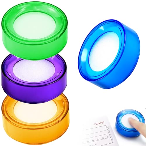 紙めくり スポンジ 紙めくり器 4個セット 指加湿器 海綿スポンジケース 伝票書類めくり 紙幣の勘定 作業効率を向上 分解清掃が簡単 事務用品 オフィス用品（4色各1本）商品の性質上、取り付け方法や使