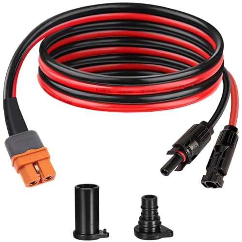 ソーラー XT60i ケーブル 10AWG ソーラーパネル XT60i コネクタ アダプタ ポータブルパワーステーションソーラージェネレータ用XT60iメス延長ケーブル ソーラーパネル(1.8m)商品