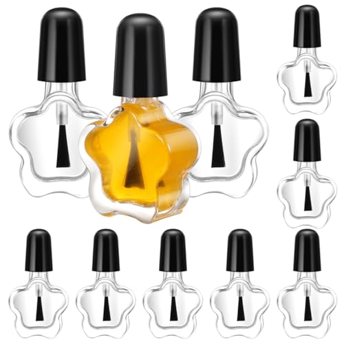ネイルボトル エナメルボトル 小分けボトル 5ml ガラス ネイル 詰め替え 空ボトル 手作り ネイル収納 旅行用品 10個入りマニキュアボトル エナメルボトル 空ボトル 小分けボトル 5ml 10個