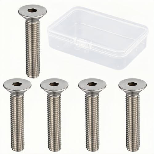 M10ボルト 5個入 M10 X 50mm 内六角円頭機用ボルト / ネジ ステンレス M10スタッドボルト 50mm 機械家具電子修理用六角駆動型機用ネジ 六角ドライブファスナーテープちょぞうばこ六