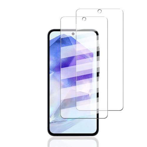 Galaxy A55 5G SC-53E SCG27 の2枚 ガラスフィルム フィルム 強化ガラス 液晶 保護フィルム 3D Touch対応 気泡ゼロ 厚さ0.26mm超薄型 2.5D ラウンドエッジ