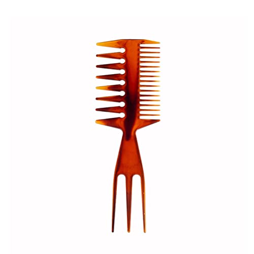 コーム メッシュ コーム メンズ くし コーム 粗め コーム ヘアブラシ スタイリングコーム 静電気防止 櫛 サロン 散髪店 理容室 美容室 理髪道具 メンズ 男性 こはく