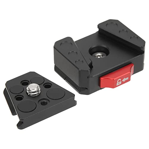 V ロック クイック リリース プレート アルミニウム合金 V マウント バッテリー QR プレート 1/4 インチのネジ穴 DSLR 三脚用の多目的ミニ V ロック アセンブリ キット&st
