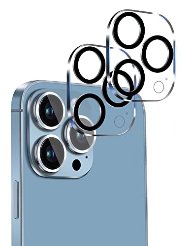 i Phone 13 pro / i Phone 13 Pro Max カメラ レンズ 保護カバー 黒縁取り 露出オーバー防止 硬度9H 全体保護 液晶強化ガラス レンズ 高透過率 飛散防止 極薄 [