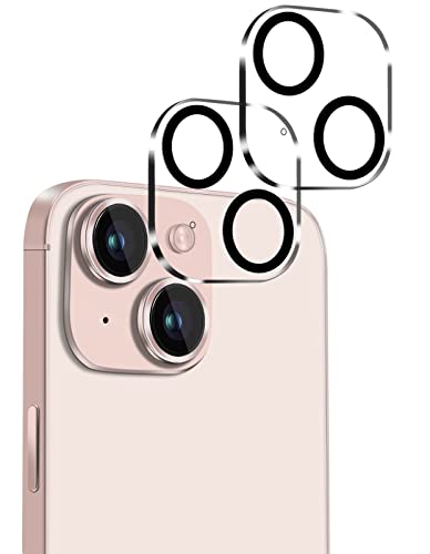 i Phone 13 / i Phone 13 mini カメラ レンズ 保護カバー 黒縁取り 露出オーバー防止 硬度9H 全体保護 液晶強化ガラス レンズ 高透過率 飛散防止 極薄 [2枚入り]&a
