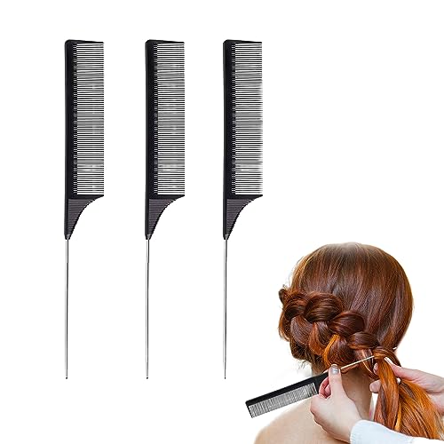 櫛 ヘアくし [3本セット] 美容ツール カットコーム ヘアコーム くし ヘアスタイリング 静電気防止 美容師用高級カットコームコーム プロ用 理髪道具 男女兼用&starf;重要：商品画像は
