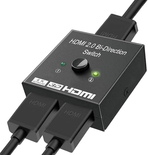 HDMI 切替 分配器 双方向 HDMI分配器セレクター 4K / 3D / 1080p 1入力2出力2入力1出力 手動切り替え 電源不要 PC / TV / プロジェクター / 液晶テレビ / Xb