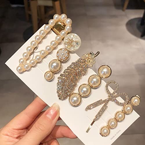 ヘアピン ヘアクリップ おしゃれ 髪留め ぱっちん ヘアピン パール ヘアアクセサリー キラキラピン ヘアアクセサリー 髪飾り 前髪 ヘアクリップ 入学式 卒業式 結婚式[6個セット]&sta