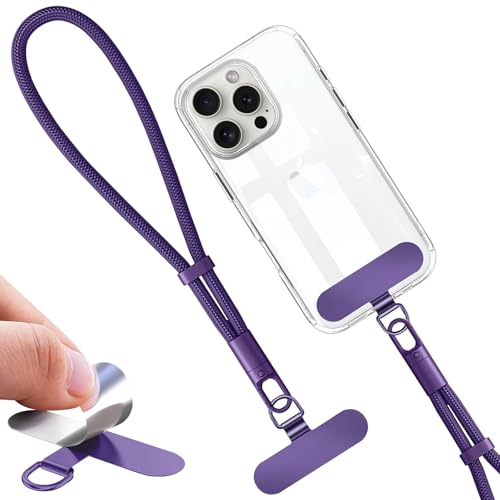 スマホストラップ ハンドストラップ 手首 携帯ストラップ 丸紐 メタル 10色 直径10mm 腕掛け 長さ 調整可能 落下防止 紛失防止 同色合金 ストラップホルダー リストストラップ 充電影響なし 