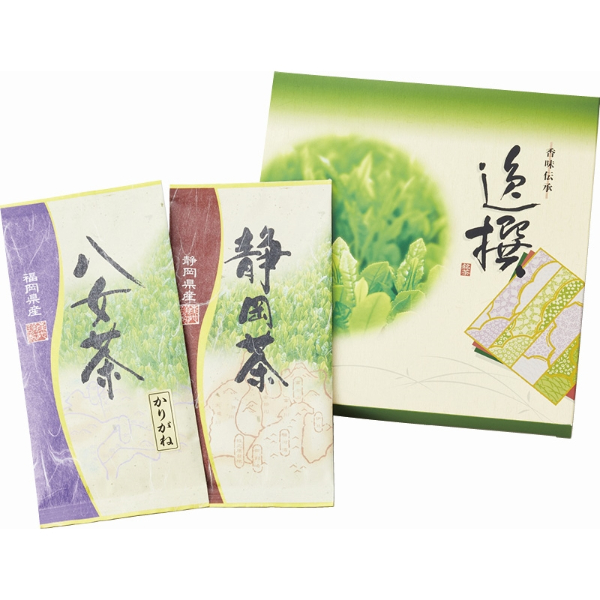 袋布向春園本店 日本銘茶二都巡り「翠」-Midori- 緑茶 煎茶 特上 高級 セット ギフトセット 日本茶 茶葉 こだわり お取り寄せ 誕生日 出産内祝い 結婚内祝い お返し 快気祝い プレゼント 