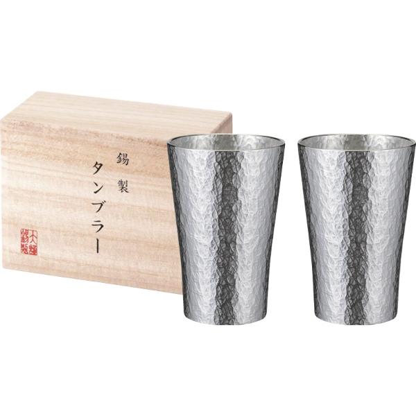 タンブラー ペアタンブラー 日本製 錫 カップ コーヒー 紅茶 お冷 フリーカップ マルチ 酒器 コップ 冷酒 ぐいのみ ジョッキ ビール ハイボール 日本酒 ウイスキー ロック ワイン 150ml 