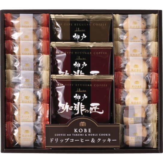 神戸浪漫 神戸の珈琲の匠＆クッキーセット クッキー コーヒー 焼き菓子 洋菓子 詰め合わせ ギフトセット ドリップ インスタント 濃厚 しっとり 洋菓子 スイーツ グルメ 誕生日 出産内祝い 結婚 お