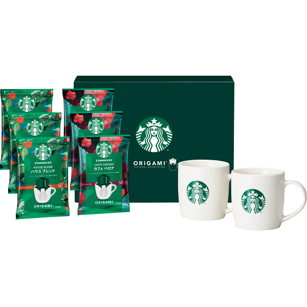 スターバックスの本格的なコーヒーに、ロゴ入りのペアマグをセットした詰め合わせ。毎日のコーヒーをカフェのムードで少しおしゃれに楽しんでいただくのにぴったりなセットです。入学 入園 卒園 卒業 就職 お祝