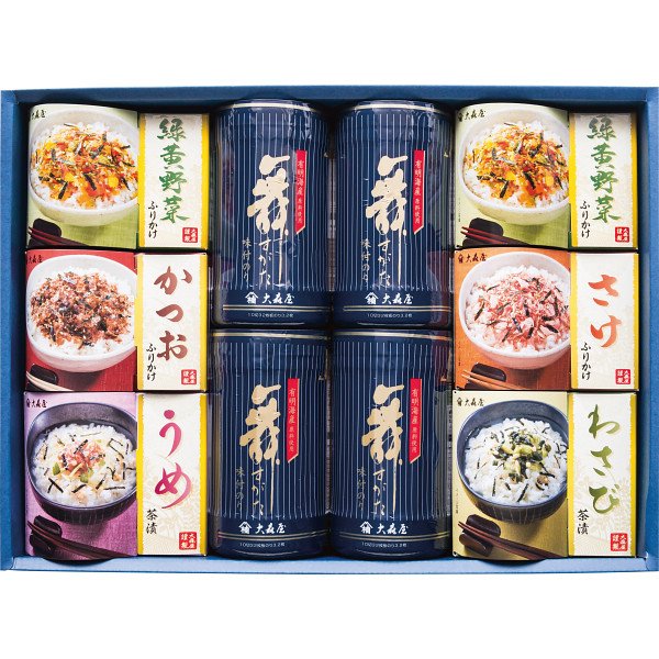 大森屋 舞すがた バラエティ詰め合わせ 有明海産 味付のり ふりかけ お茶漬け 緑黄野菜 かつお さけ うめ わさび 健康 ご飯のお供 ギフト 贈り物 手軽 食べやすい 便利 詰め合わせ パーソナル 