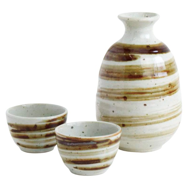 高田焼 釉重ね酒器揃 うず粉引 酒器 セット 徳利 ぐい呑み お猪口 盃 うず粉引 280ml 日本酒 熱燗高田焼の歴史は戦国時代の終わりとともに始まりました。暮らしに密着した焼き物が多く、徳利などの